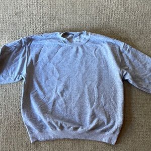 Plain gray crewneck